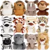 12-36 PCS Small Safari Stuffed Animals Bulk 12cm Jungle Animal Mini Plush Toys for Party Favors Birthday Baby Shower Gift Bags