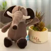 25cm Stuffed Lifelike Lion Tiger Elephant Monkey Leopard Giraffe Raccoon Doll Simulation Forest Animals Plush Toys for Kids Gift