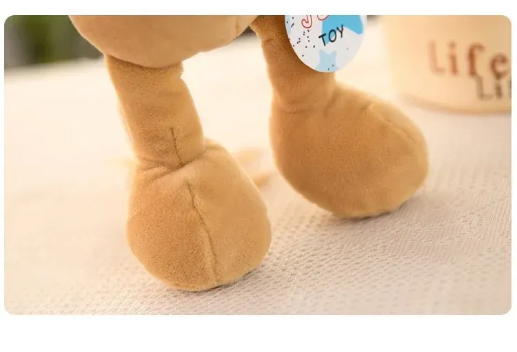 25cm Stuffed Lifelike Lion Tiger Elephant Monkey Leopard Giraffe Raccoon Doll Simulation Forest Animals Plush Toys for Kids Gift