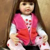 Lifelike Reborn Dolls Realistic Full Silicone Baby Bebe Vinyl 50CM Newborn Girl Doll Princess Toddler Toy Gift