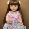 Lifelike Reborn Dolls Realistic Full Silicone Baby Bebe Vinyl 50CM Newborn Girl Doll Princess Toddler Toy Gift