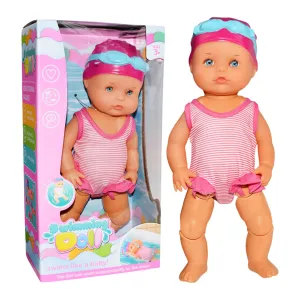 Swimming Doll with Movable Joint and Detachable Suit Swimmer Doll Kids Bathroom Bath Toy for Girls Birthday Gift for Kids