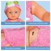 Swimming Doll with Movable Joint and Detachable Suit Swimmer Doll Kids Bathroom Bath Toy for Girls Birthday Gift for Kids