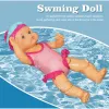 Swimming Doll with Movable Joint and Detachable Suit Swimmer Doll Kids Bathroom Bath Toy for Girls Birthday Gift for Kids