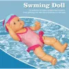 Swimming Doll with Movable Joint and Detachable Suit Swimmer Doll Kids Bathroom Bath Toy for Girls Birthday Gift for Kids
