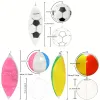 1pc Inflatable Beach Ball,30cm six-color ball，35cm football，40cm four-color ball,Swimming Pool Beach Party Decoration Ball