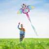 Yongjian Pink Unicorn Kite small kite suitable for children or beginners, easy to fly With 50m kite string