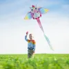 Yongjian Pink Unicorn Kite small kite suitable for children or beginners, easy to fly With 50m kite string