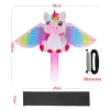 Yongjian Pink Unicorn Kite small kite suitable for children or beginners, easy to fly With 50m kite string