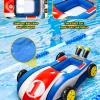 Inflatable Pool Float with Water Gun,Ride-On Swimming Toy for 4 5 6 7 8 9 Years Old Boys Girls,Summer Outdoor Water Pool Games