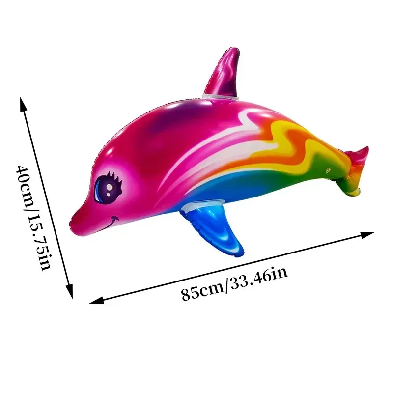 Inflatable Dolphin Shark Children's Pool Party Toy Colorful Dolphin Floating Water Beach Sports Children's Gift Inflatable Toy