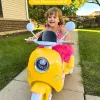 Girls Electric Motorcycle,Kids Electric Motorcycle,3- Wheel 12V Ride On Scooter for Kids , Motorcycle for Boys&Girls