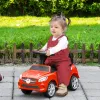Kids Ride On Push Car, Foot-to-Floor Walking Sliding Toy Car for Toddler with Working Horn, Music, Headlights and Storage, Red