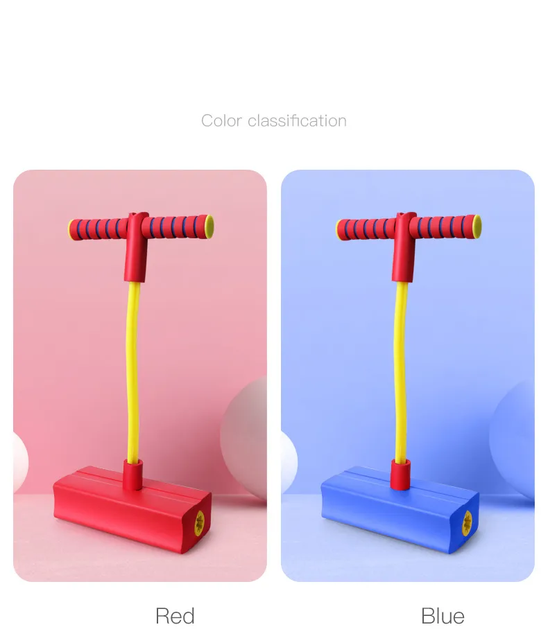 Children Growing Bounce Sense Training Stick Jumper Tall Foam Frog Toys Jumping Stilts Shoes Sport Outdoor Toys for Kids Gifts