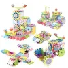 Electric Gears 3D Puzzle Model Building Kits Plastic Brick Blocks Educational Toys for Kids Children Gear Blocks Building Toys