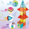 3+ Kids Magnetic Tiles Building Blocks,150PCS Educational STEM Toys,Non-Toxic Pure Color Construction Set for Boys And Girls