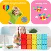 3+ Kids Magnetic Tiles Building Blocks,150PCS Educational STEM Toys,Non-Toxic Pure Color Construction Set for Boys And Girls