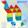 3+ Kids Magnetic Tiles Building Blocks,150PCS Educational STEM Toys,Non-Toxic Pure Color Construction Set for Boys And Girls