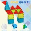 3+ Kids Magnetic Tiles Building Blocks,150PCS Educational STEM Toys,Non-Toxic Pure Color Construction Set for Boys And Girls