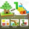 100pcs Magnetic Blocks Mine World Magnetic construction set For Girl Children toys Age 3+ DIY Stem Montessori Sensory Toy