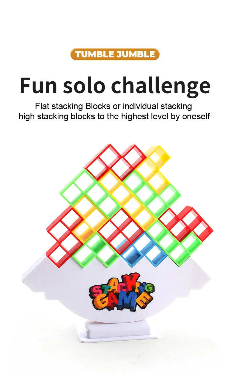 Balance Stacking Board Games Buliding Blocks Adults Kids Tower Block Bricks Toys For Boys Girls Puzzle Toy Family Parties Games