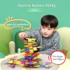 Rainbow Balance Tree Stacking Blocks Montessori Parish Education Games Fine Motor Skills Toys Sensory Integration for Children