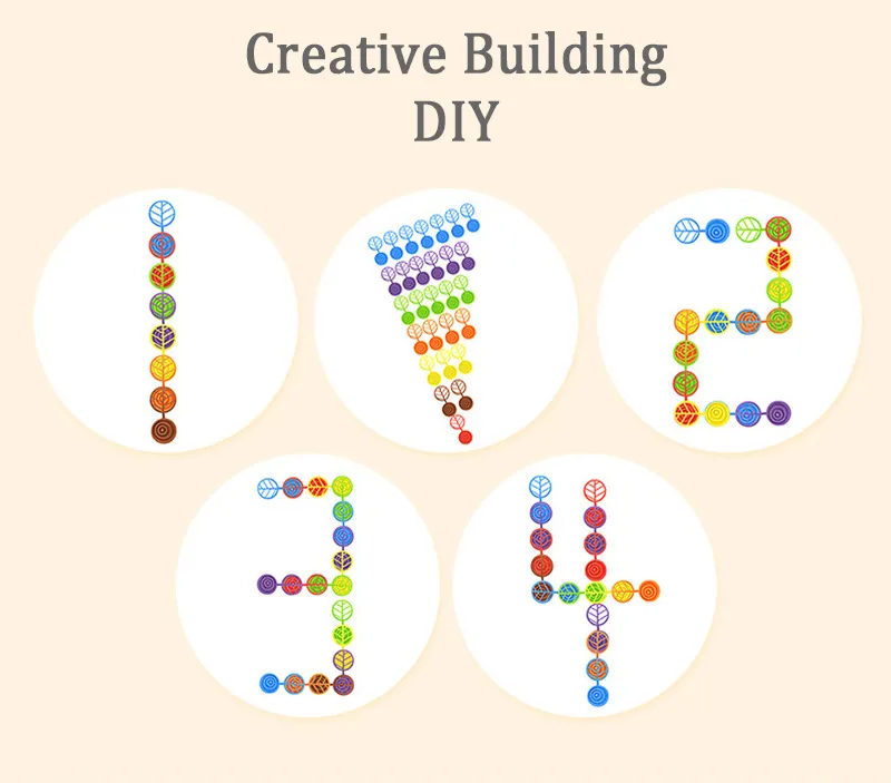 Rainbow Balance Tree Stacking Blocks Montessori Parish Education Games Fine Motor Skills Toys Sensory Integration for Children