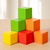 16/24/38Pcs Hot Wooden Building Blocks Set Assembled Building Blocks Baby Shape Color Early Educational Toys Gifts for Children