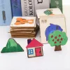 10-20pcs Wooden DIY Kids Drawing Toys Painting Stencils Template Craft Toys Puzzle Educational Toys For Children Gifts