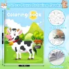 24Pcs Farm Coloring Books for Kids with 24 Stacking Crayons Mini Coloring Book Party Favors Bulk Gifts Cows Horses Barns Small A