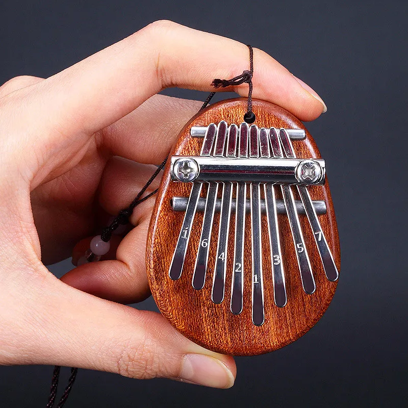 Thumb Piano 8 Key Mini Kalimba Exquisite Finger Piano Portable Marimba Musical Pendant Gift 8 Key Keyboard Musical Instrument