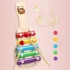 Wooden 8 Tones Multicolor Xylophone Wood Musical Instrument Toys For Baby Kids Wood Musical Instrument Toys Accessories