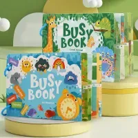 Montessori Baby Busy book My First Quiet Book Paste Early Learning Education Toy Children Toy Matching Game for Babies 2 3 Years
