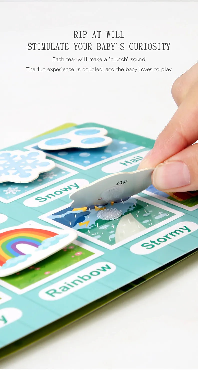 Montessori Baby Busy book My First Quiet Book Paste Early Learning Education Toy Children Toy Matching Game for Babies 2 3 Years