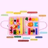 Montessori Toys Busy Board Sensory Activity Developing Board for Motor Skills,Learning Board for Toddlers Preschool Learning