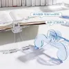 Transparent Plastic Book Clip with Bracket Reading Aid Fixed Book Holder Folder Paper Clips Bookmarks Stationery School Supplies