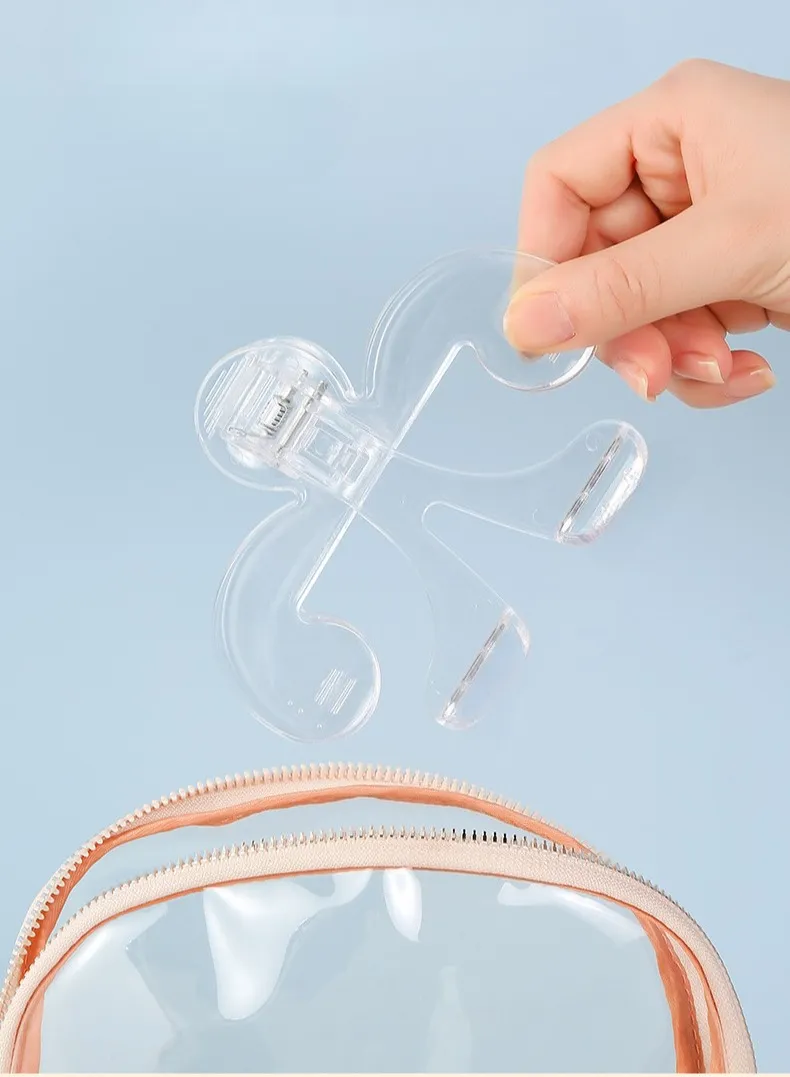 Transparent Plastic Book Clip with Bracket Reading Aid Fixed Book Holder Folder Paper Clips Bookmarks Stationery School Supplies