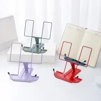 Portable Book Holder Adjustable Reading Rest Recipe Cookbook Stand Cell Phone Stand for Cookbook Textbook Tablet Holder
