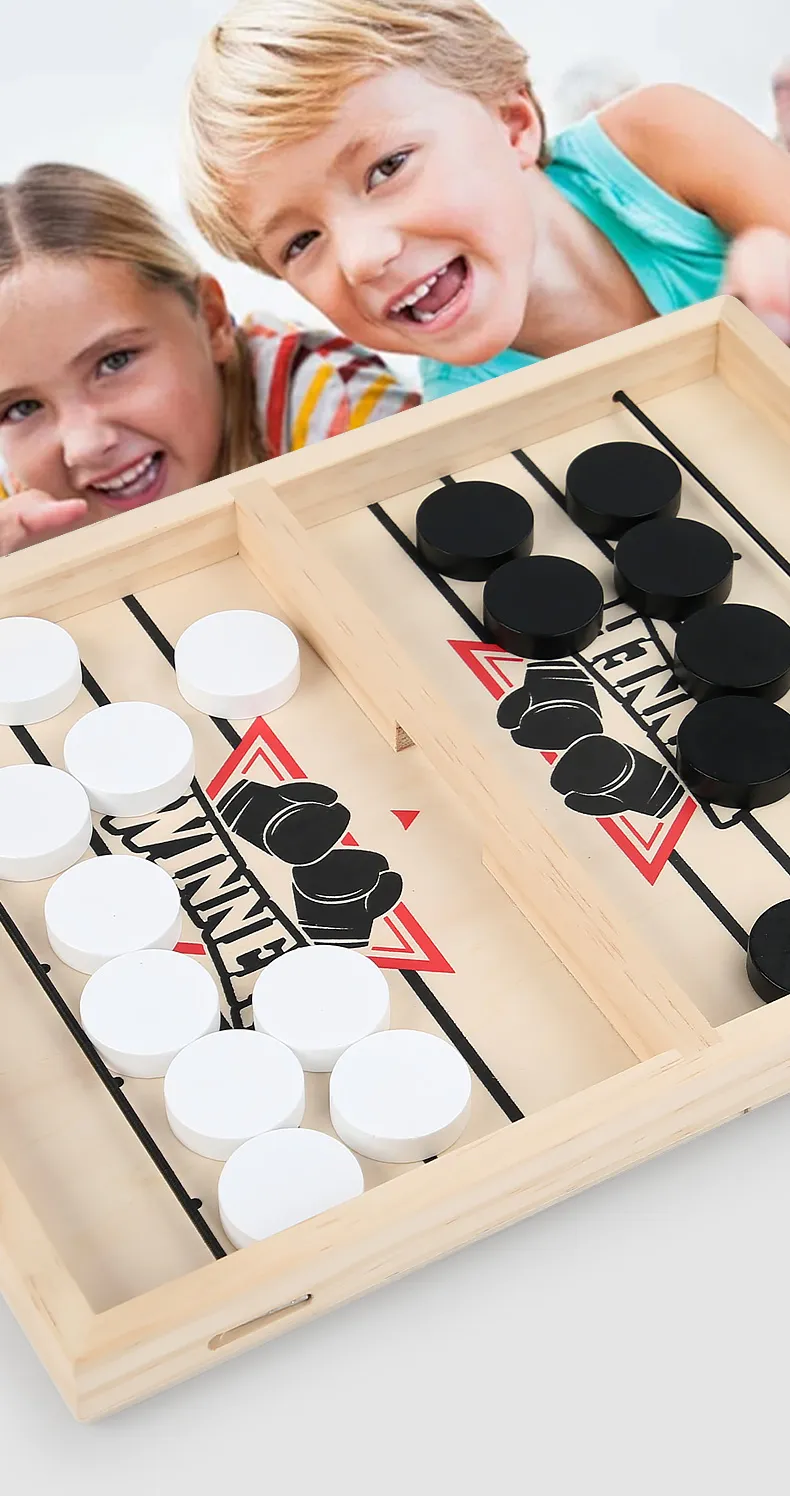 Table Hockey Paced Sling Board Puzzles Game Fast Winner Party Desktop Battle Chess Parent-child Interactive Toys For Children