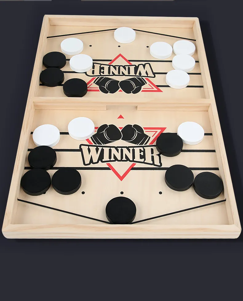 Table Hockey Paced Sling Board Puzzles Game Fast Winner Party Desktop Battle Chess Parent-child Interactive Toys For Children