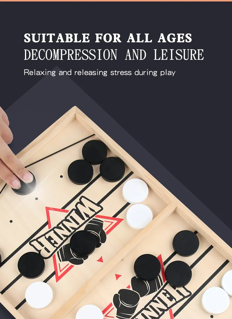 Table Hockey Paced Sling Board Puzzles Game Fast Winner Party Desktop Battle Chess Parent-child Interactive Toys For Children