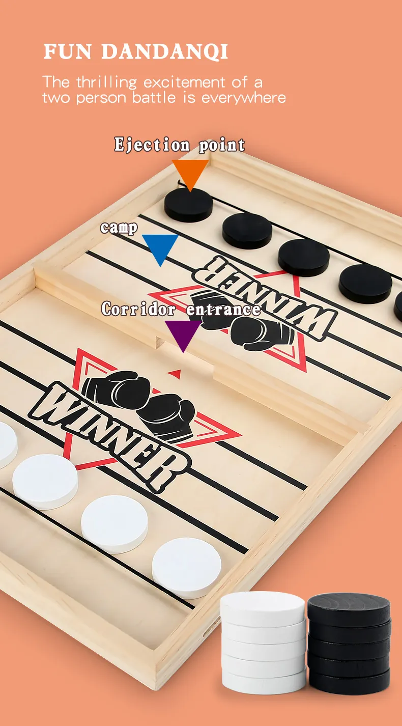 Table Hockey Paced Sling Board Puzzles Game Fast Winner Party Desktop Battle Chess Parent-child Interactive Toys For Children