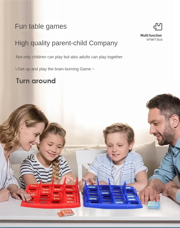 Guess who I am board game parent-child interaction toy logical reasoning children's puzzle guess me you my character chessboard