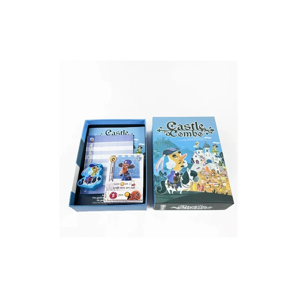 Castle Combo Strategy Board Game - Medieval Tableau Game with Instant Effects & Endgame Bonuses for 2-4 Players