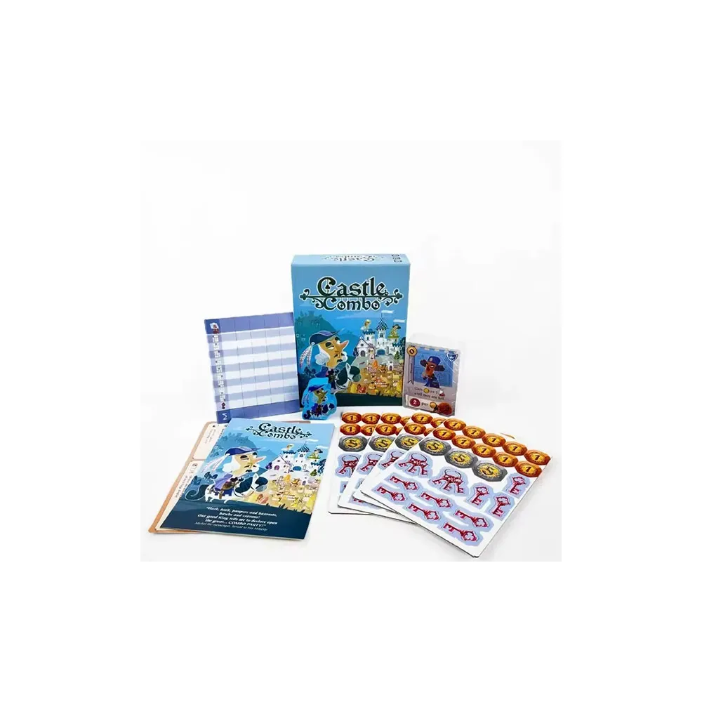 Castle Combo Strategy Board Game - Medieval Tableau Game with Instant Effects & Endgame Bonuses for 2-4 Players