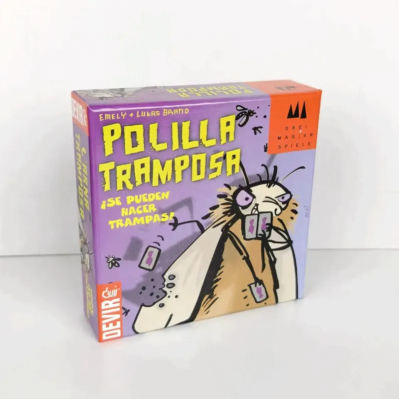 Polilla Tramposa Board Games For Kids Adults Family Party Games Cheating Moth Spanish Card Game Bluffing Strategy Card Game