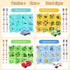 Puzzle Racer Kids Car Track Set Plastic Floor Puzzles for 3 4 5 6 Year Old Boys Montessori Toys Brain Toys 2024 NEW