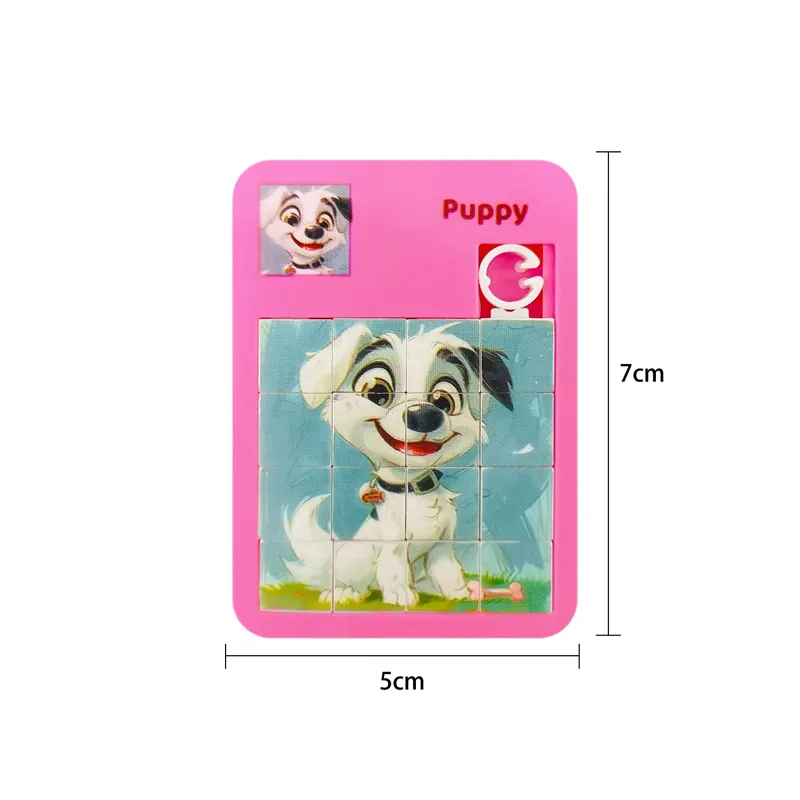 Cartoon Animal Slide Puzzle for Kids Early Educational Toys Goodie Bags Stuffers Classroom Prizes Birthday Party Gifts