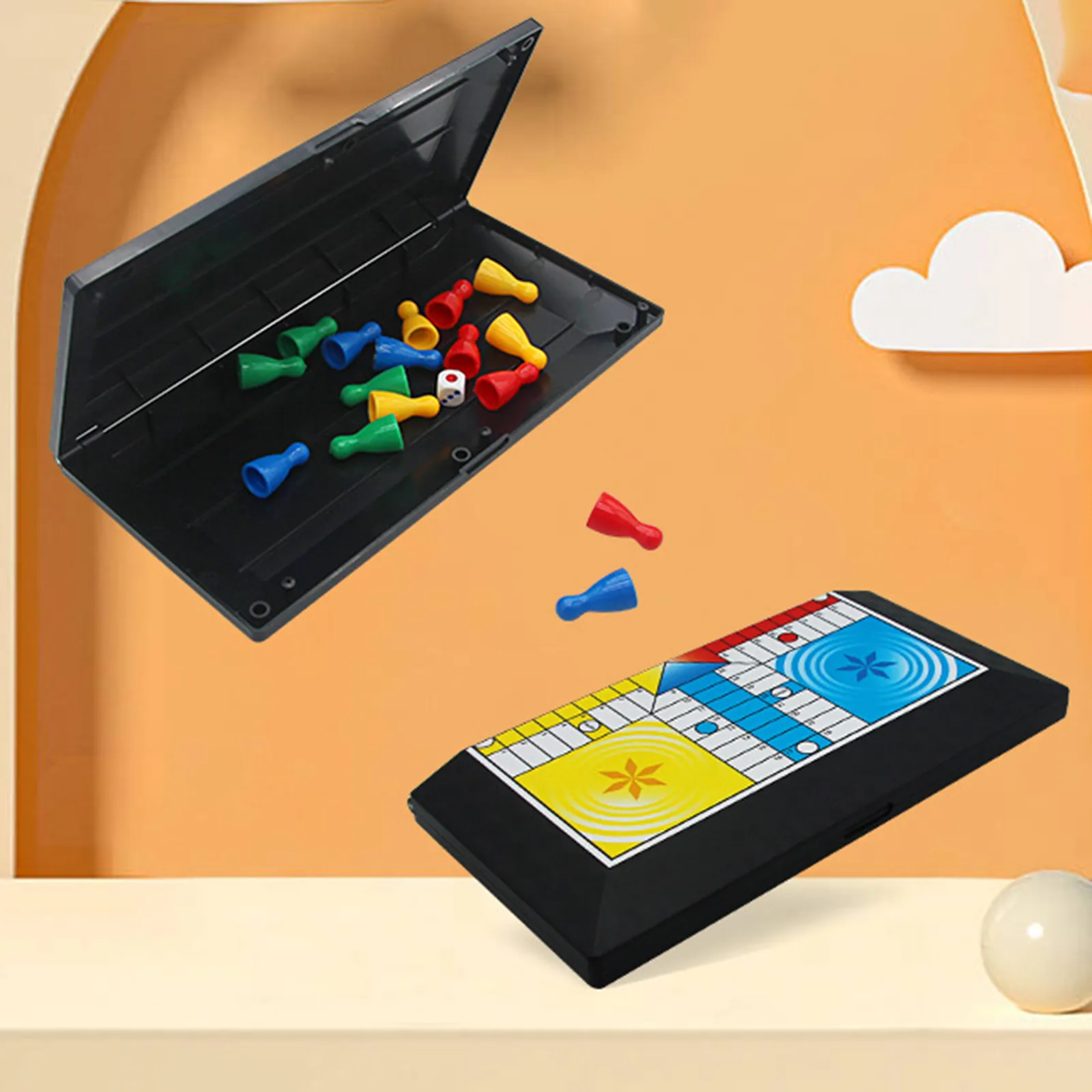 Board Games Ludo Set Party Game Parent Child Strategy Interaction with Foldable Board for Funny Family Table Game Social Games