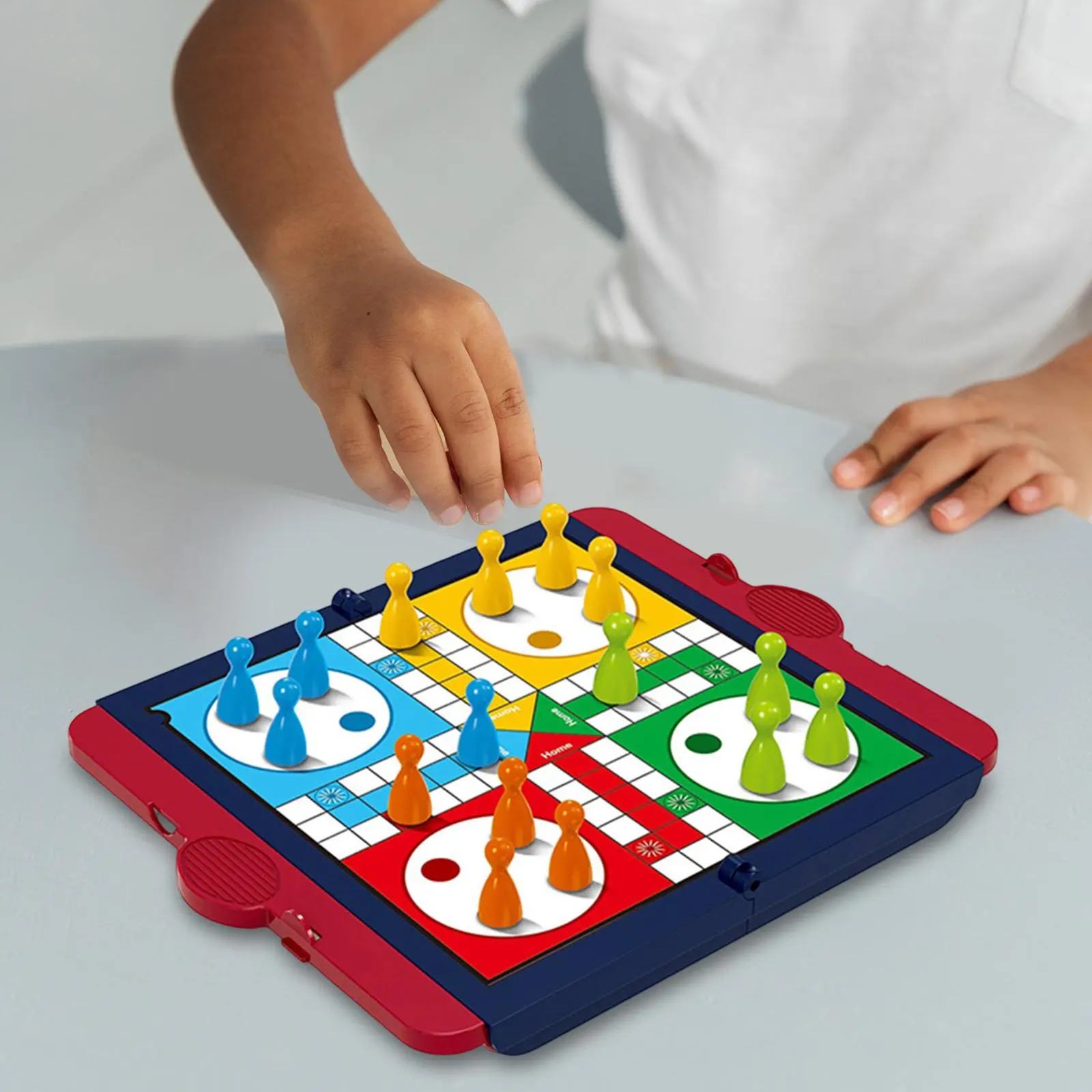 Board Games Ludo Set Party Game Parent Child Strategy Interaction with Foldable Board for Funny Family Table Game Social Games